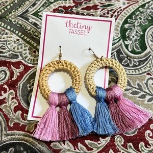 NWT Tiny Tassel earrings